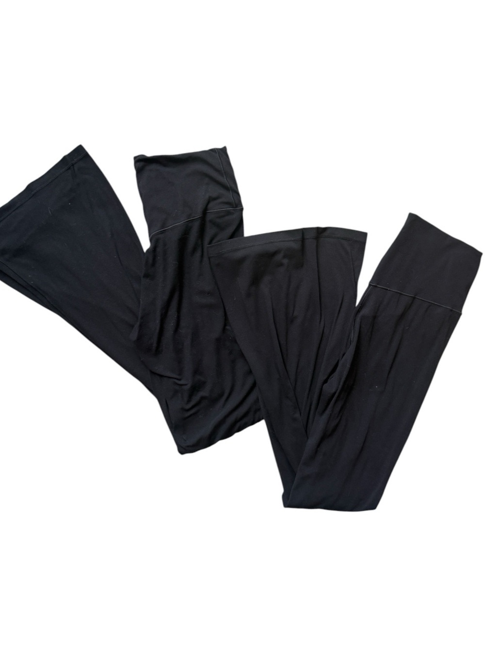 Bundle of 2 Aerie Offline Real Me Crossover Hi-rise Flare Black Leggings Size L